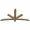 Ekena Millwork Alberta Rough Sawn Timber Gable Bracket, Douglas Fir, 60"W x 32"H x 2"D x 4"F, 13/12 Pitch GBW060X32X0204ALB00RDF - alternate 4